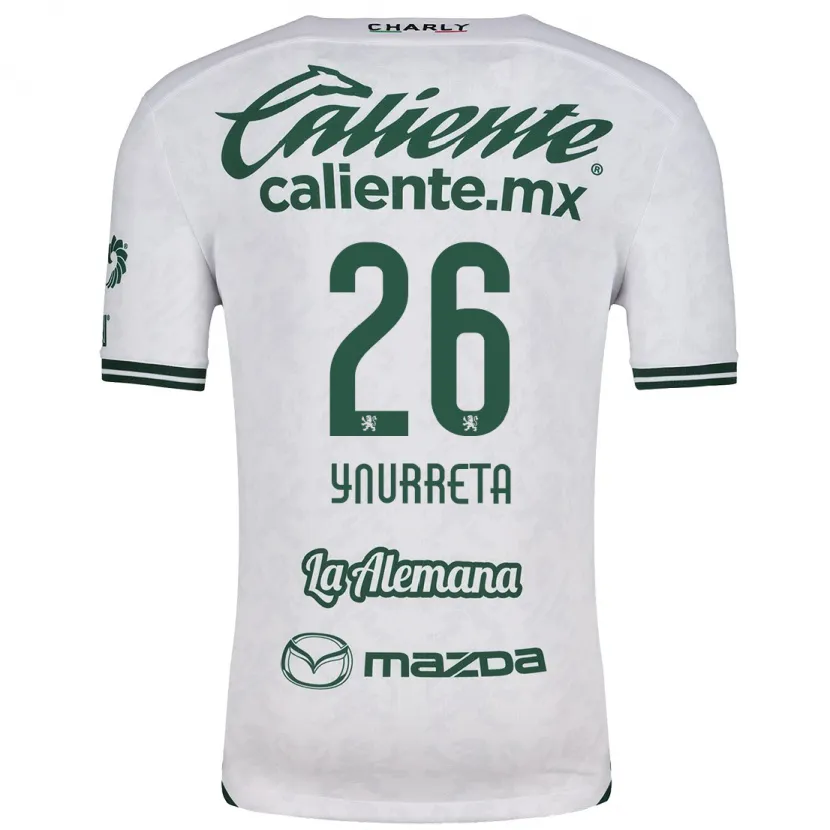 Danxen Kid Alexandra Hernández Ynurreta #26 White Green Away Jersey 2024/25 T-Shirt