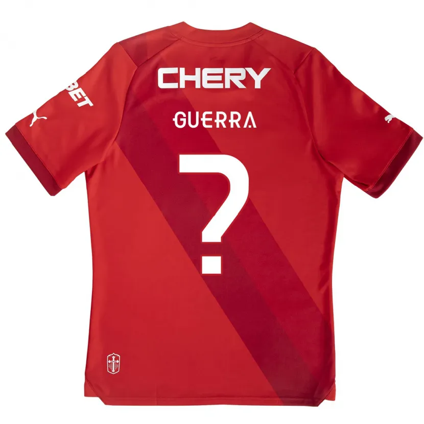 Danxen Kid Mateo Guerra #0 Red White Away Jersey 2024/25 T-Shirt