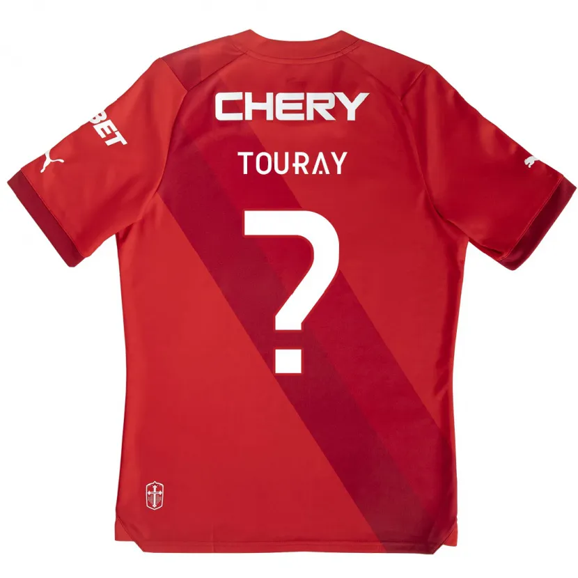 Danxen Kid Ousman Touray #0 Red White Away Jersey 2024/25 T-Shirt