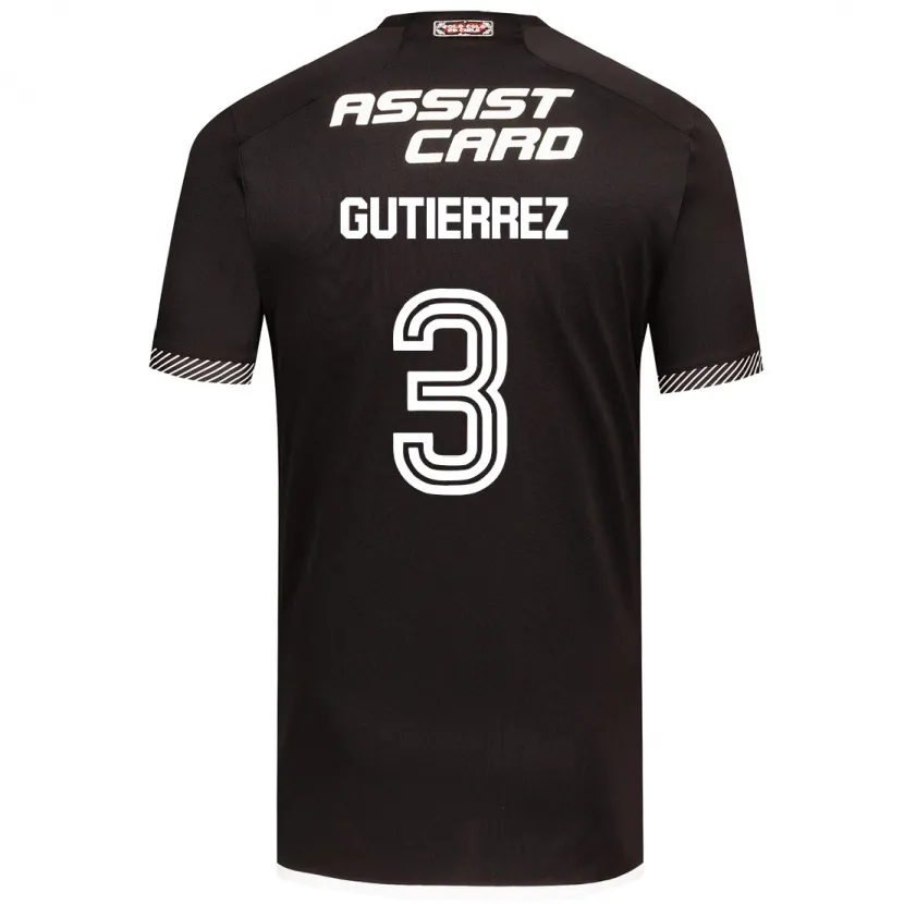 Danxen Kid Daniel Gutiérrez #3 Black White Away Jersey 2024/25 T-Shirt