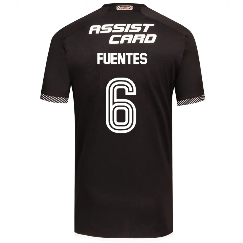 Danxen Kid César Fuentes #6 Black White Away Jersey 2024/25 T-Shirt