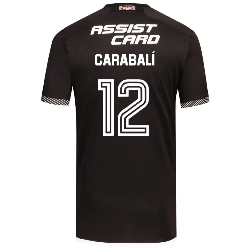 Danxen Kid Omar Carabalí #12 Black White Away Jersey 2024/25 T-Shirt