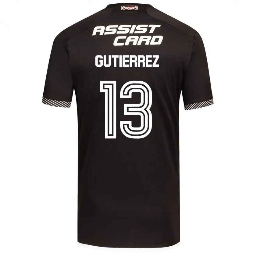 Danxen Kid Bruno Gutiérrez #13 Black White Away Jersey 2024/25 T-Shirt