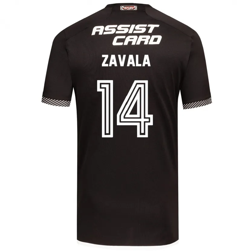 Danxen Kid Cristián Zavala #14 Black White Away Jersey 2024/25 T-Shirt