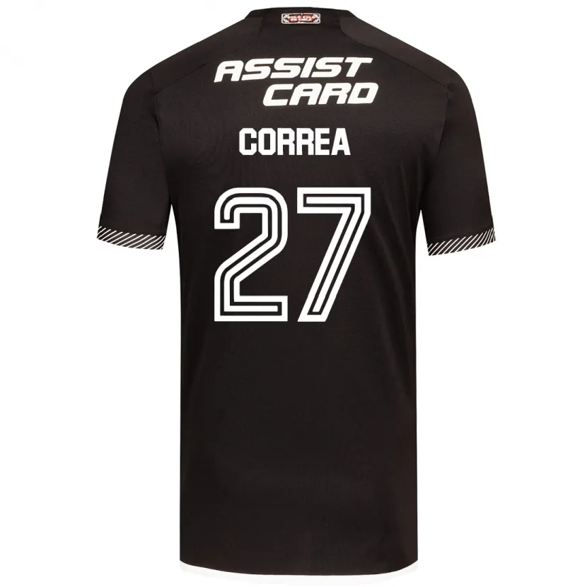 Danxen Kid Javier Correa #27 Black White Away Jersey 2024/25 T-Shirt