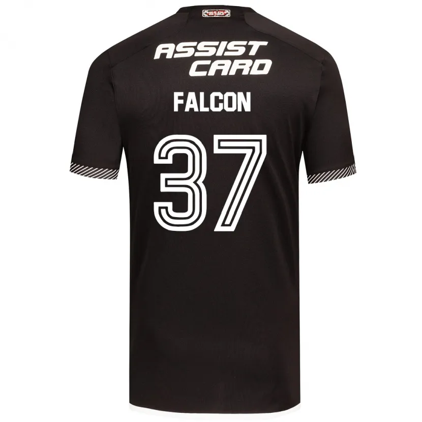 Danxen Kid Maximiliano Falcón #37 Black White Away Jersey 2024/25 T-Shirt