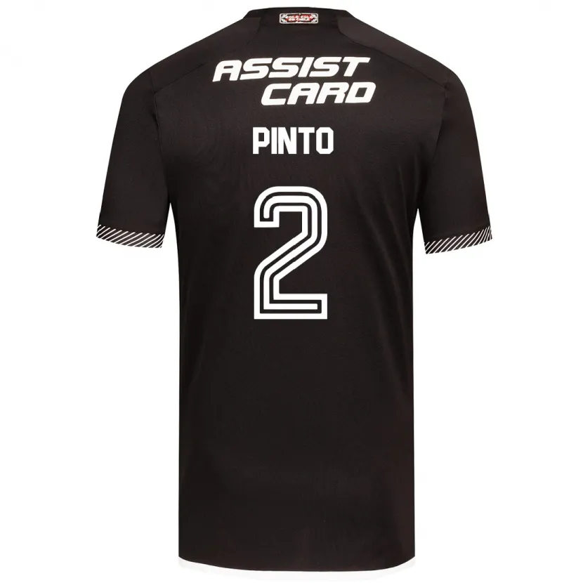 Danxen Kid Matías Pinto #2 Black White Away Jersey 2024/25 T-Shirt