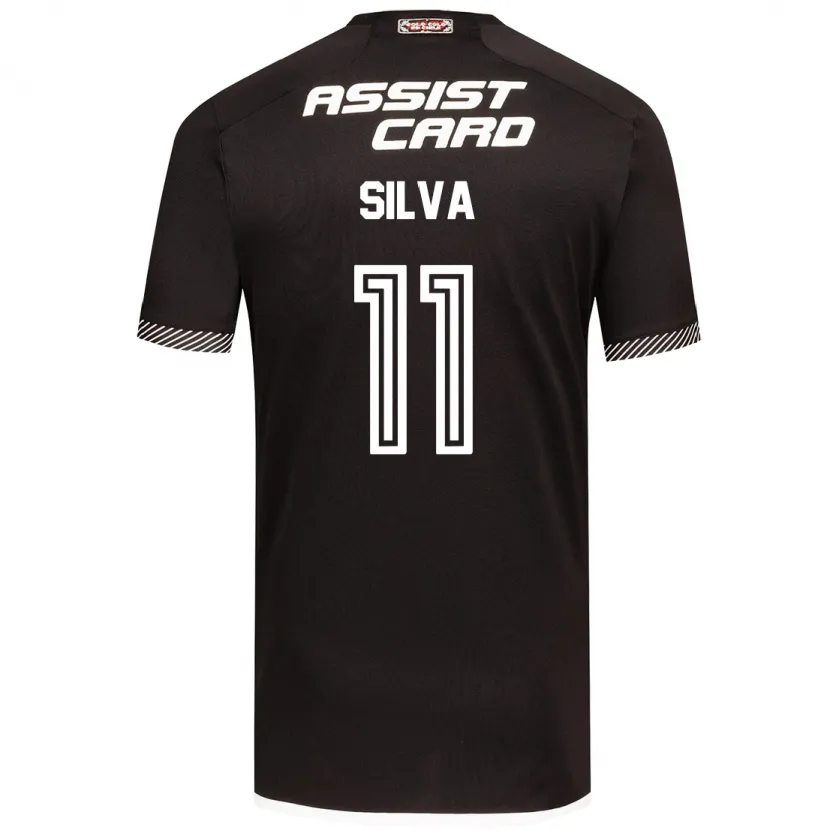 Danxen Kid Martín Silva #11 Black White Away Jersey 2024/25 T-Shirt