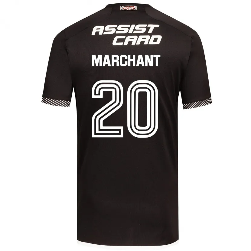 Danxen Kid Francisco Marchant #20 Black White Away Jersey 2024/25 T-Shirt