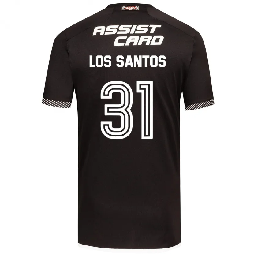 Danxen Kid Matías De Los Santos #31 Black White Away Jersey 2024/25 T-Shirt