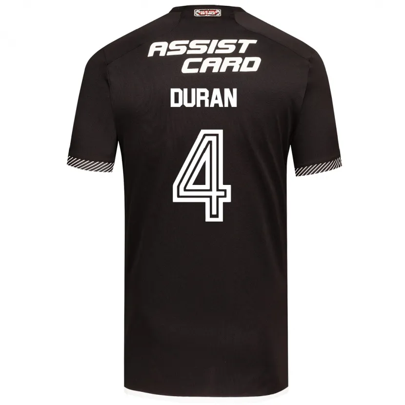 Danxen Kid Elisa Durán #4 Black White Away Jersey 2024/25 T-Shirt