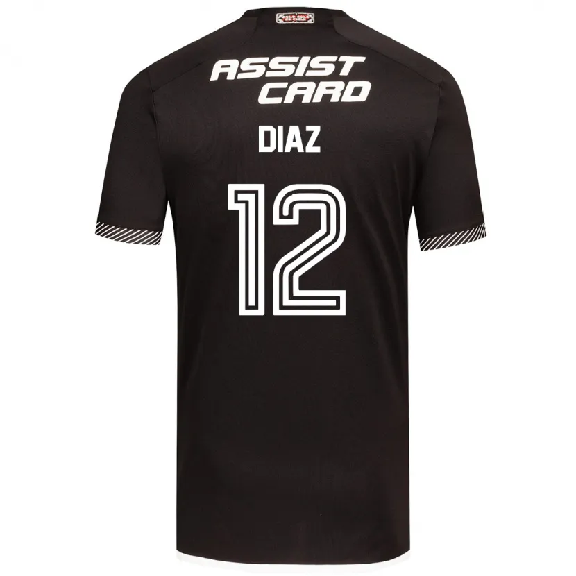 Danxen Kid Javiera Díaz #12 Black White Away Jersey 2024/25 T-Shirt