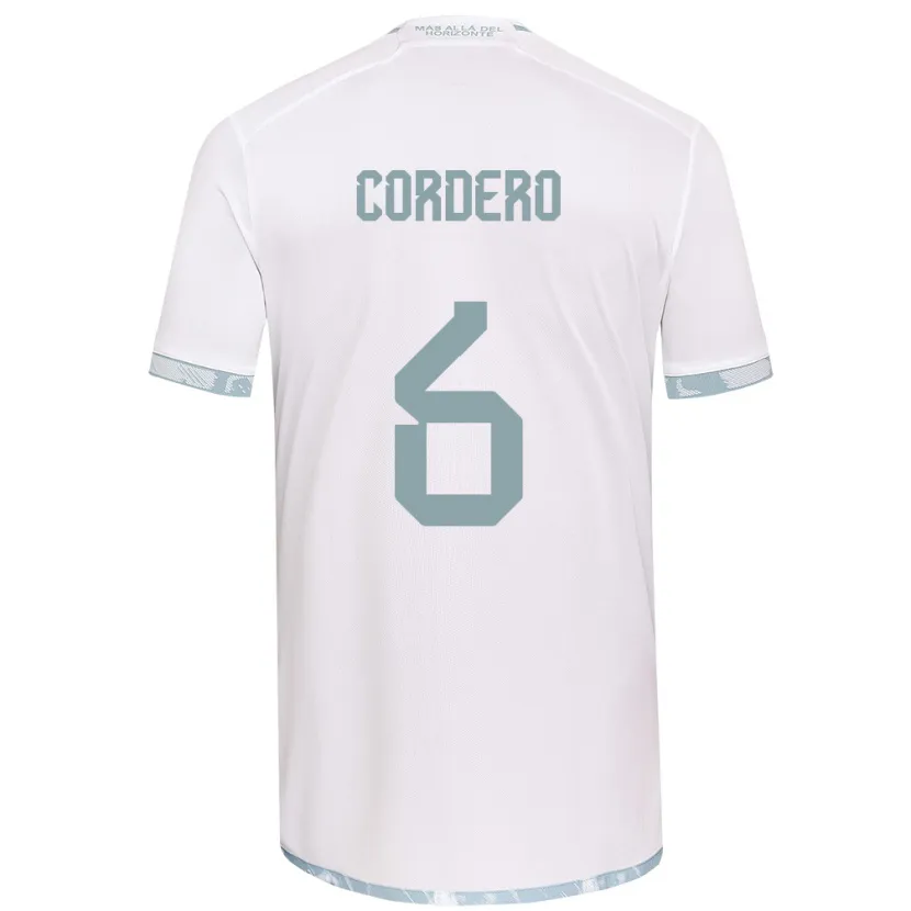 Danxen Kid Renato Cordero #6 White Grey Away Jersey 2024/25 T-Shirt