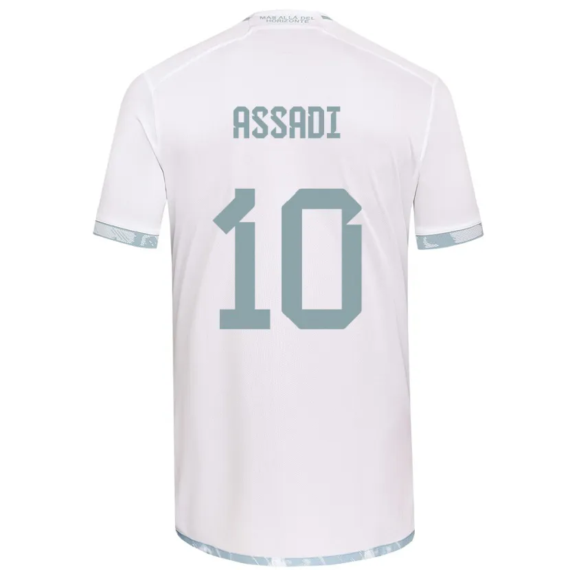 Danxen Kid Lucas Assadi #10 White Grey Away Jersey 2024/25 T-Shirt