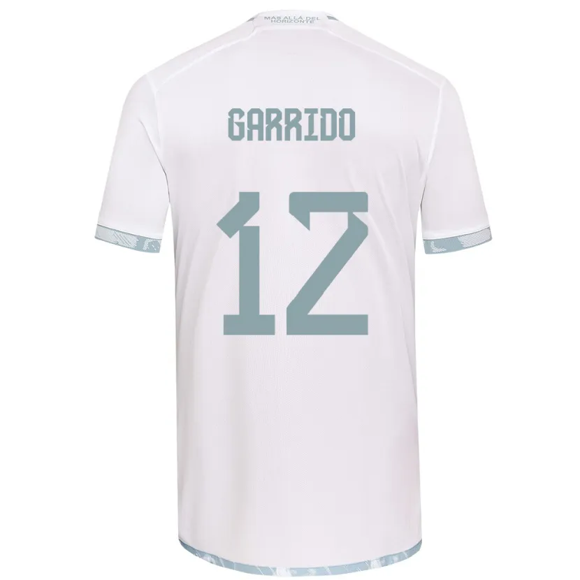 Danxen Kid Pedro Garrido #12 White Grey Away Jersey 2024/25 T-Shirt