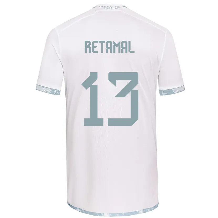 Danxen Kid David Retamal #13 White Grey Away Jersey 2024/25 T-Shirt