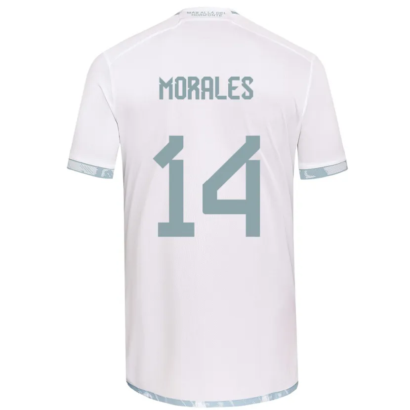 Danxen Kid Marcelo Morales #14 White Grey Away Jersey 2024/25 T-Shirt