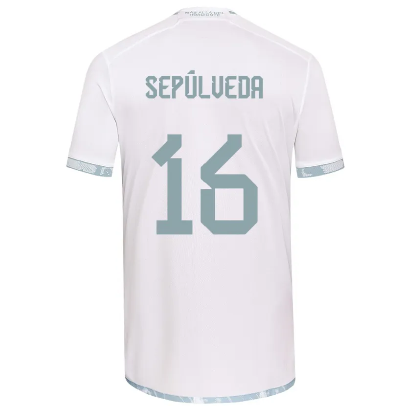 Danxen Kid Matías Sepúlveda #16 White Grey Away Jersey 2024/25 T-Shirt