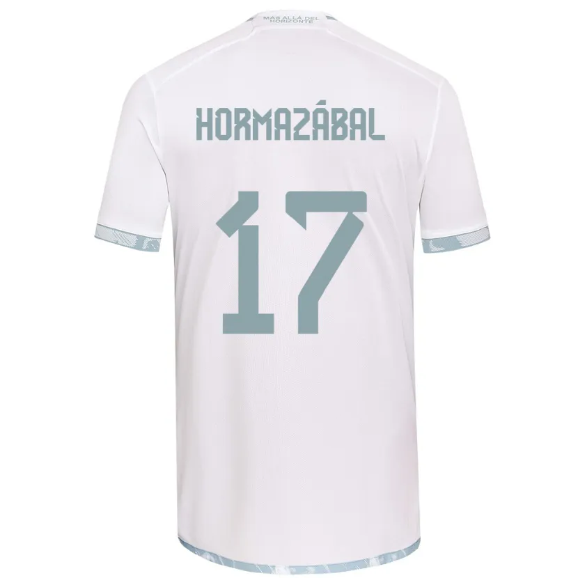 Danxen Kid Fabián Hormazábal #17 White Grey Away Jersey 2024/25 T-Shirt