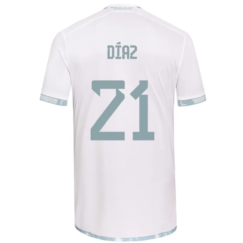 Danxen Kid Marcelo Díaz #21 White Grey Away Jersey 2024/25 T-Shirt