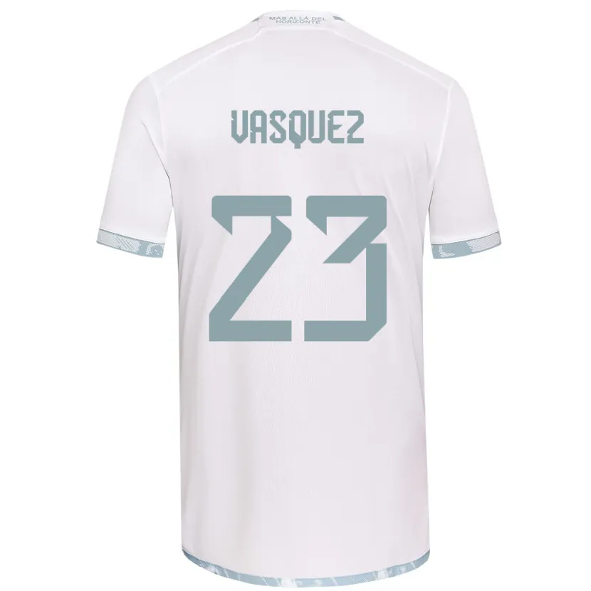 Danxen Kid Ignacio Vásquez #23 White Grey Away Jersey 2024/25 T-Shirt