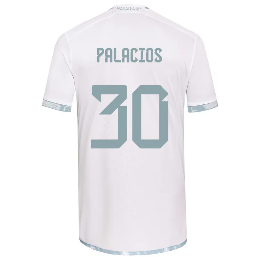 Danxen Kid Cristian Palacios #30 White Grey Away Jersey 2024/25 T-Shirt