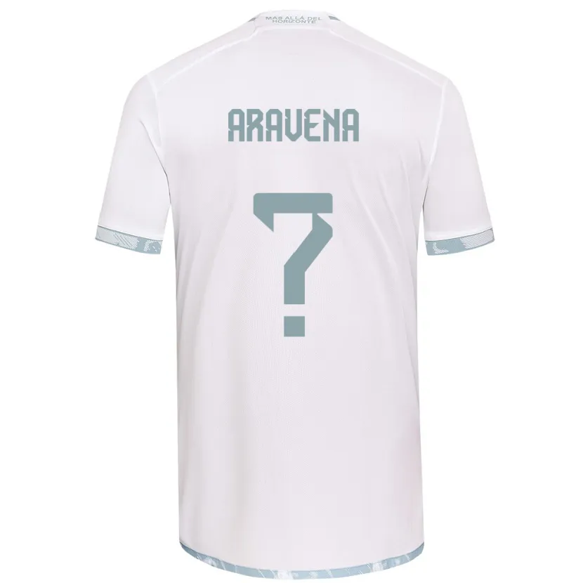 Danxen Kid Benjamín Aravena #0 White Grey Away Jersey 2024/25 T-Shirt