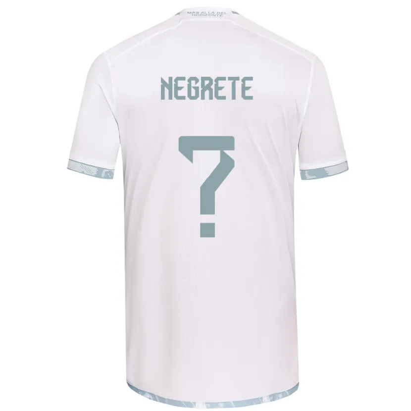 Danxen Kid Salvador Negrete #0 White Grey Away Jersey 2024/25 T-Shirt