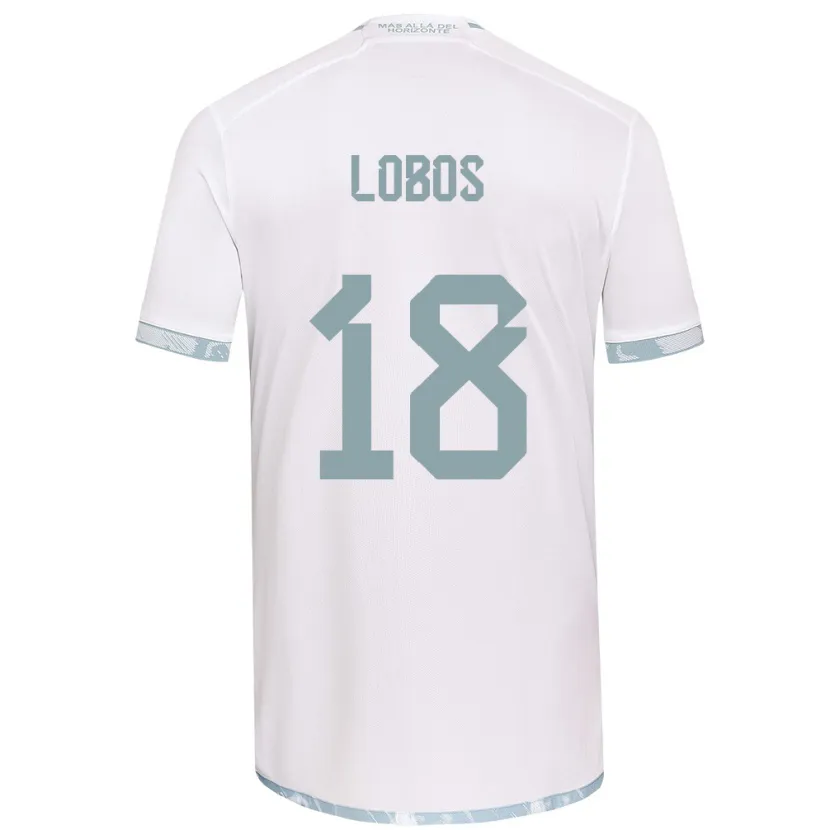 Danxen Kid Franco Lobos #18 White Grey Away Jersey 2024/25 T-Shirt