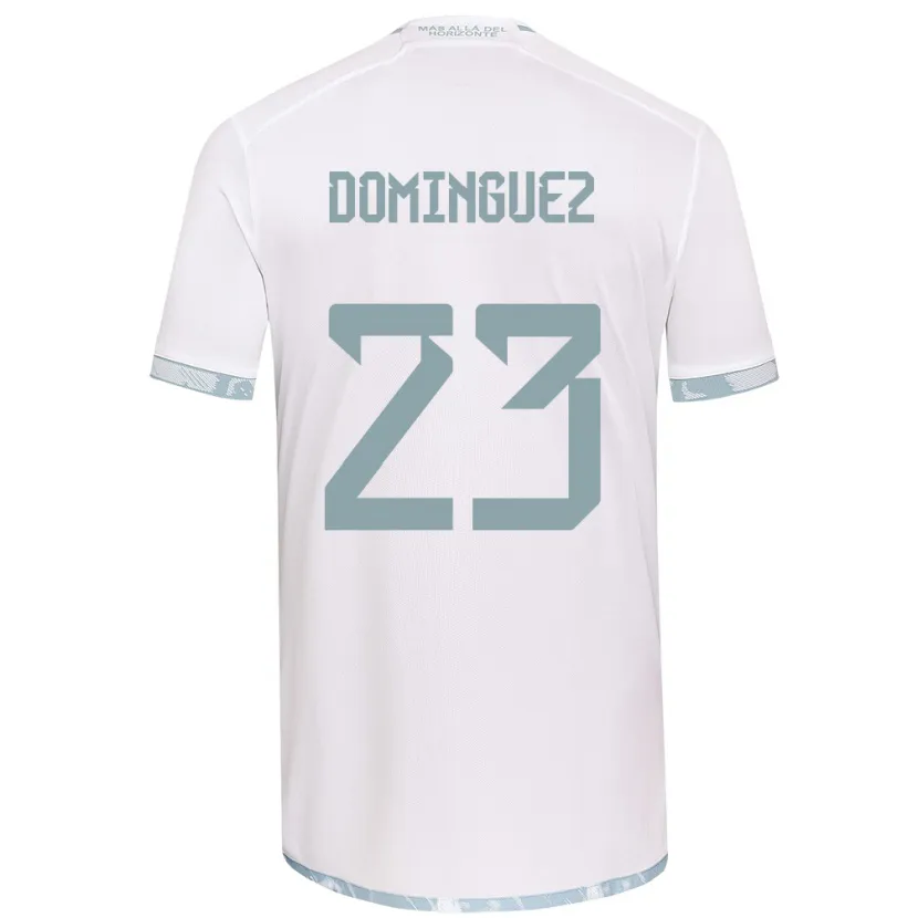 Danxen Kid Nery Domínguez #23 White Grey Away Jersey 2024/25 T-Shirt