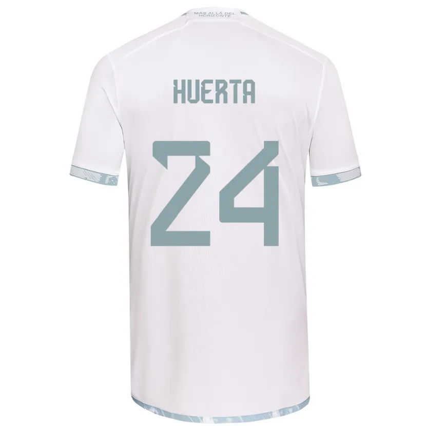 Danxen Kid Renato Huerta #24 White Grey Away Jersey 2024/25 T-Shirt