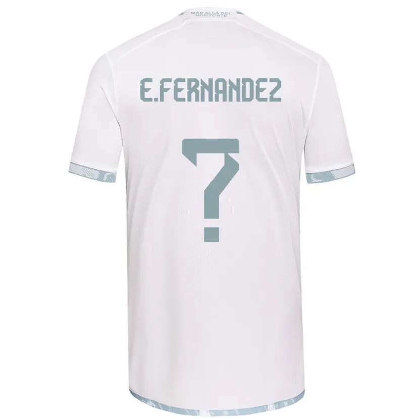 Danxen Kid Enzo Fernández #0 White Grey Away Jersey 2024/25 T-Shirt