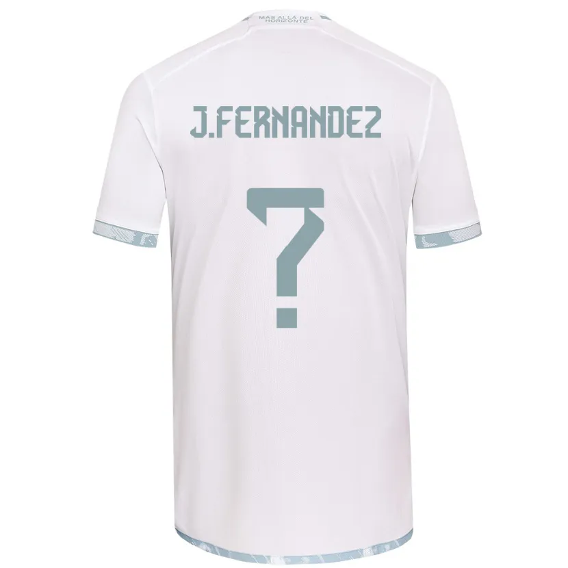 Danxen Kid José Matías Fernández #0 White Grey Away Jersey 2024/25 T-Shirt