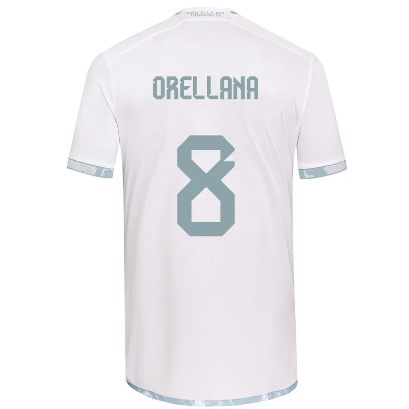 Danxen Kid Denisse Orellana #8 White Grey Away Jersey 2024/25 T-Shirt