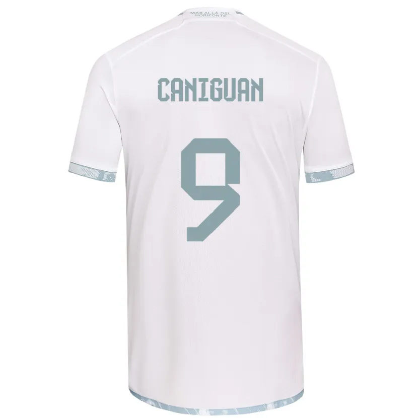 Danxen Kid Franchesca Caniguán #9 White Grey Away Jersey 2024/25 T-Shirt