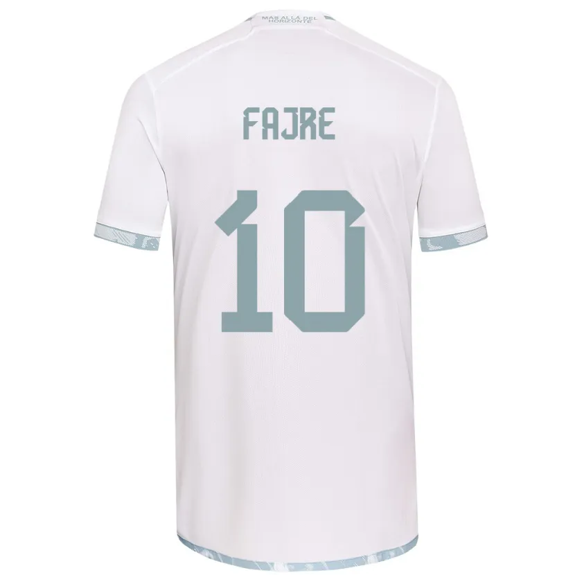 Danxen Kid Nicole Fajre #10 White Grey Away Jersey 2024/25 T-Shirt