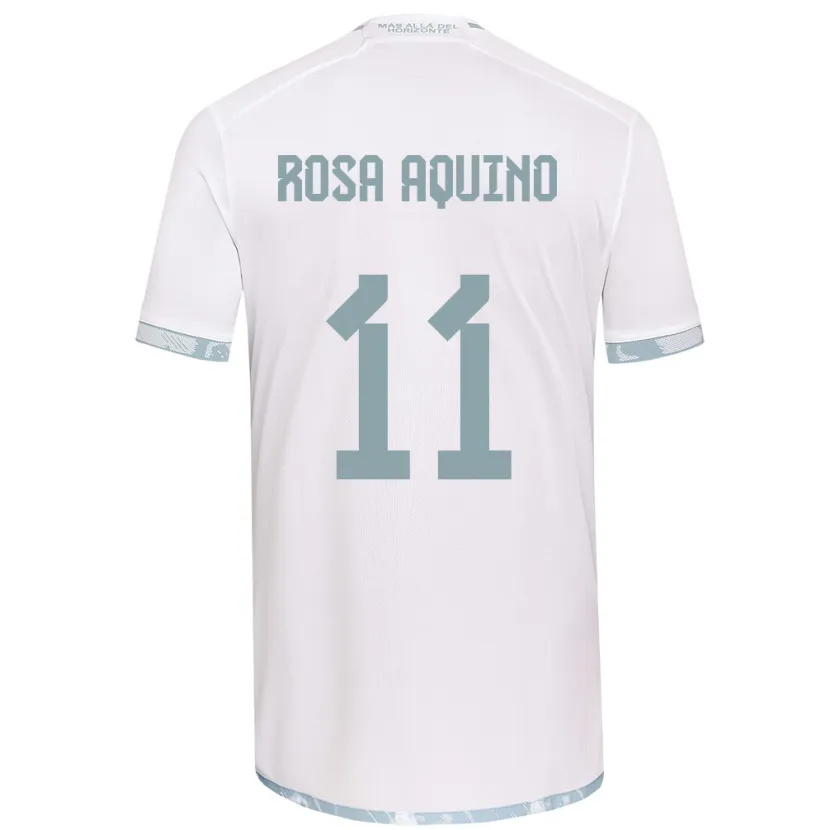 Danxen Kid Rosa Aquino #11 White Grey Away Jersey 2024/25 T-Shirt