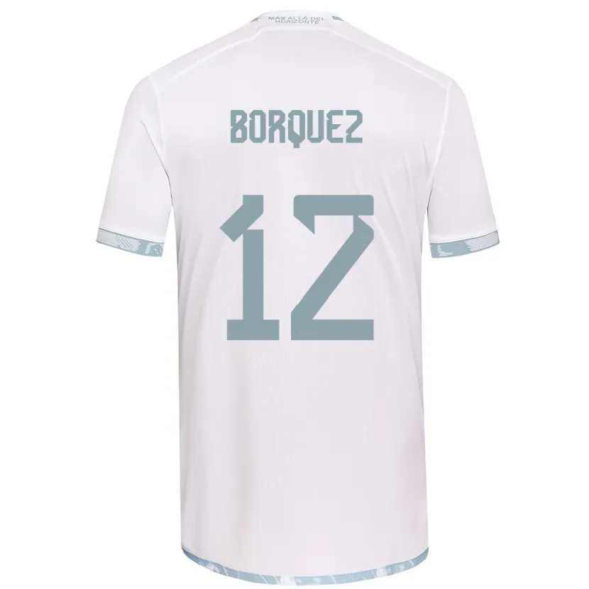 Danxen Kid Gabriela Bórquez #12 White Grey Away Jersey 2024/25 T-Shirt