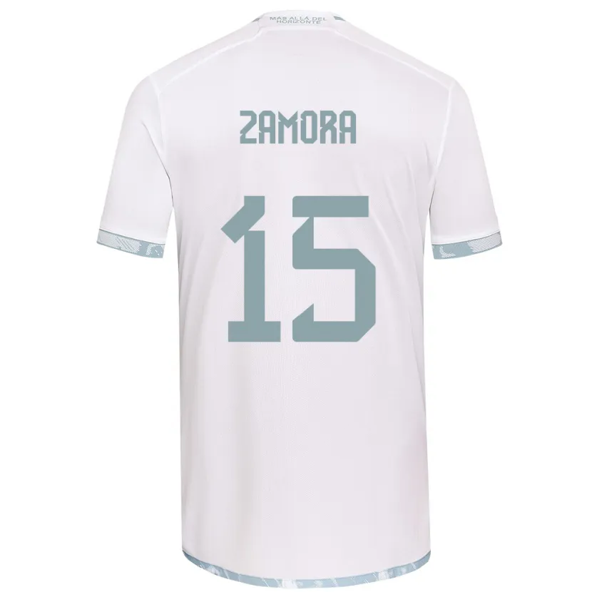 Danxen Kid Daniela Zamora #15 White Grey Away Jersey 2024/25 T-Shirt