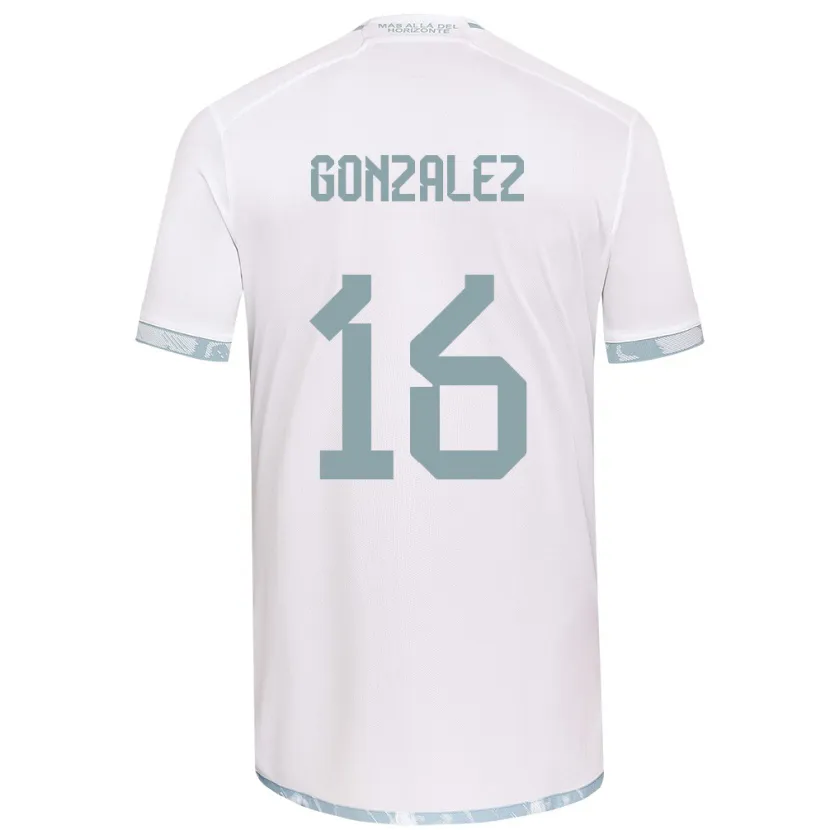 Danxen Kid Monserratt González #16 White Grey Away Jersey 2024/25 T-Shirt