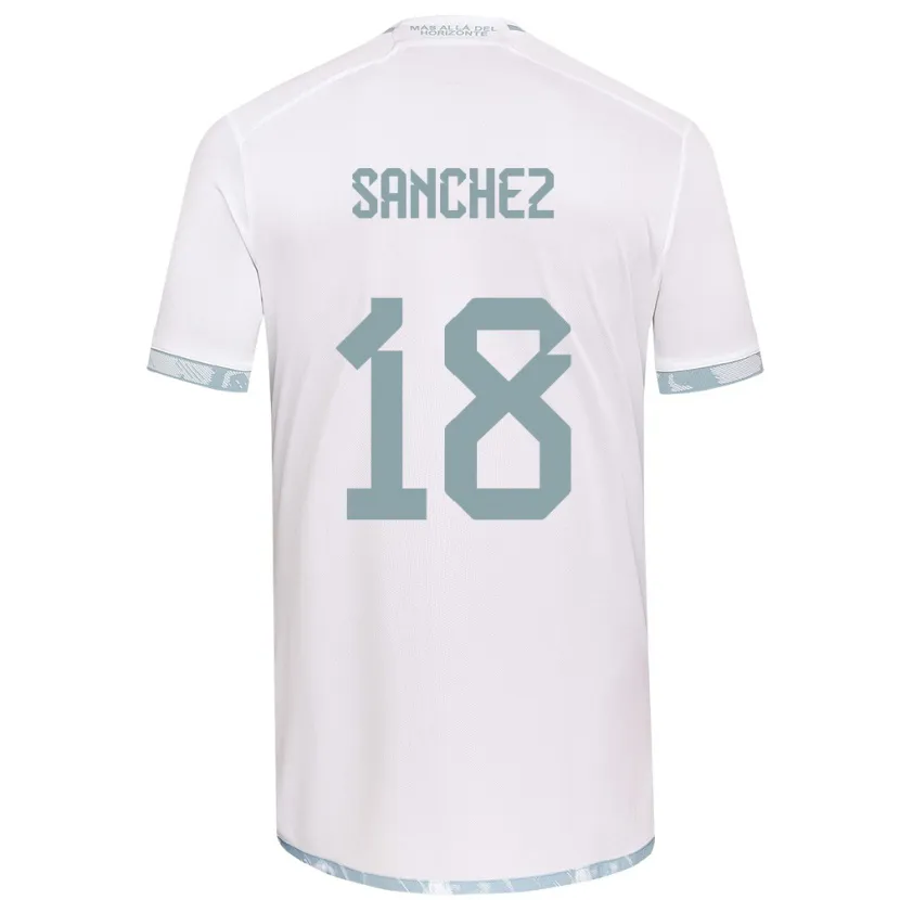 Danxen Kid Bárbara Sánchez #18 White Grey Away Jersey 2024/25 T-Shirt