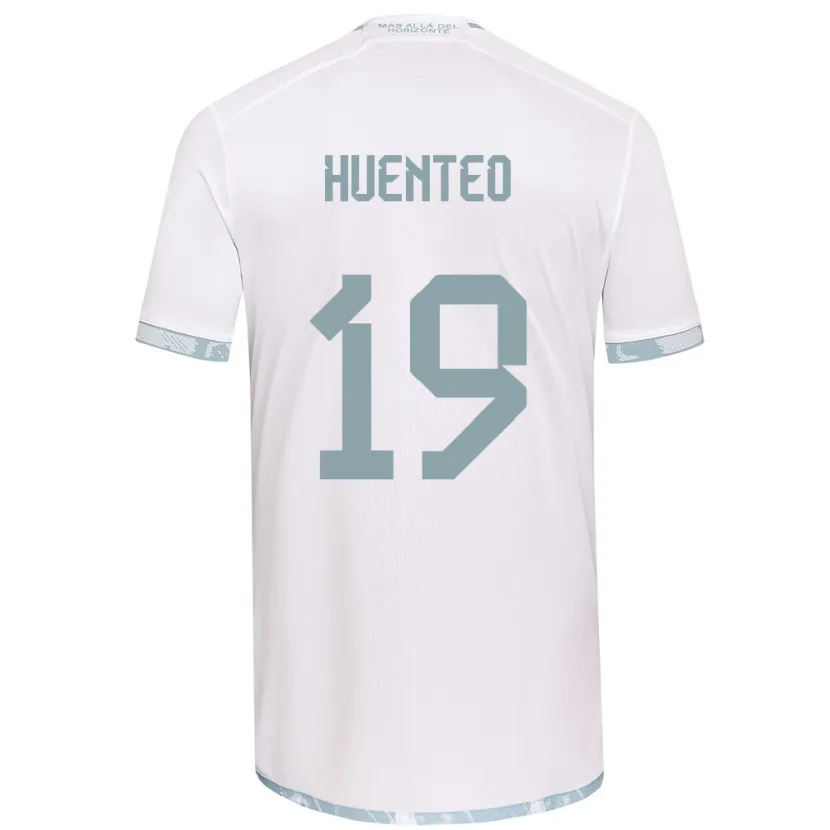 Danxen Kid Yessenia Huenteo #19 White Grey Away Jersey 2024/25 T-Shirt