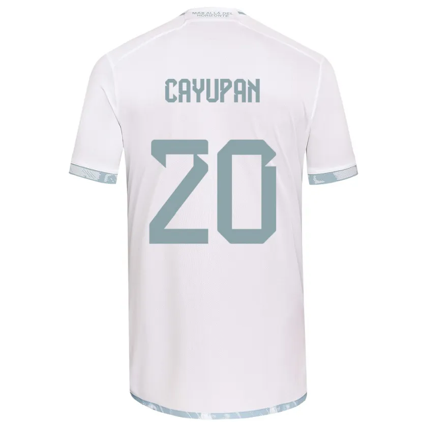 Danxen Kid Natalia Cayupán #20 White Grey Away Jersey 2024/25 T-Shirt