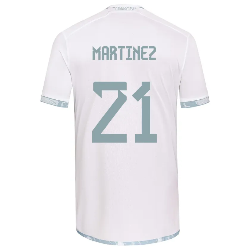 Danxen Kid Maria Martínez #21 White Grey Away Jersey 2024/25 T-Shirt