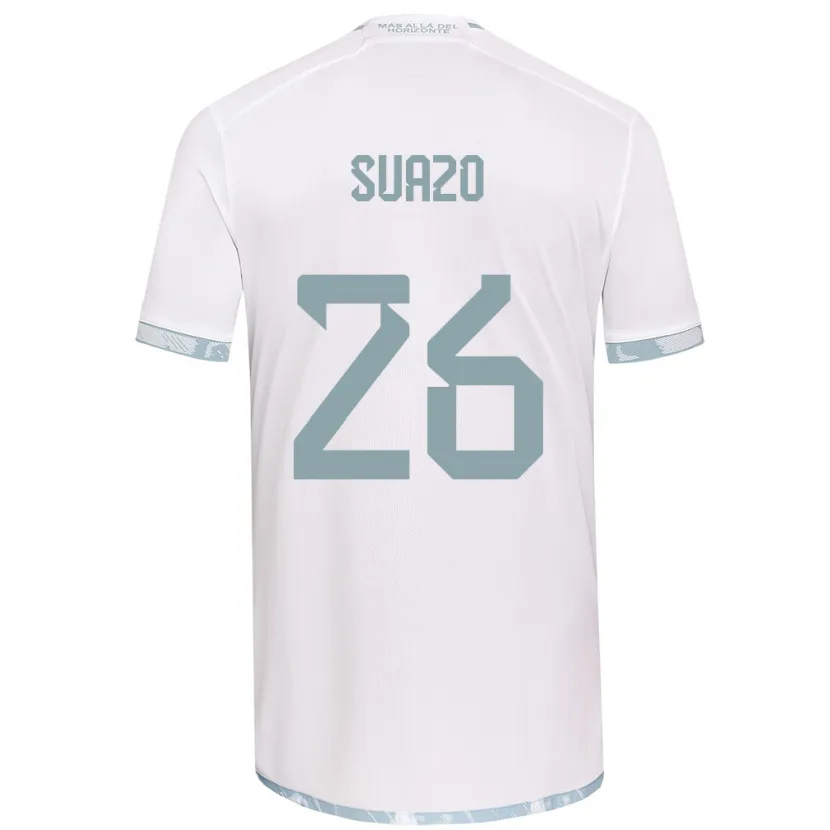 Danxen Kid Gretzel Suazo #26 White Grey Away Jersey 2024/25 T-Shirt