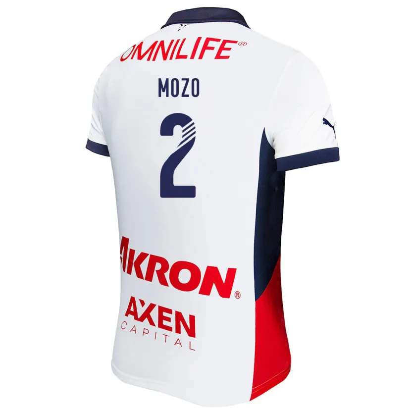 Danxen Kid Alan Mozo #2 White Red Blue Away Jersey 2024/25 T-Shirt