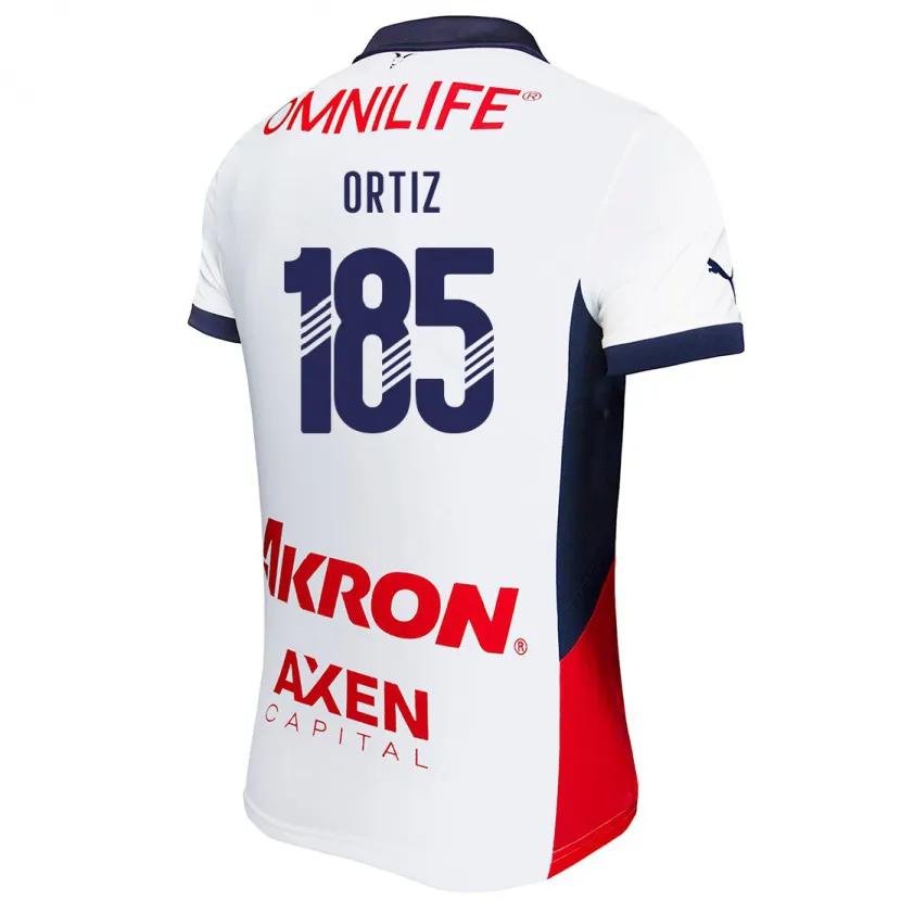 Danxen Kid Gibrán Ortiz #185 White Red Blue Away Jersey 2024/25 T-Shirt