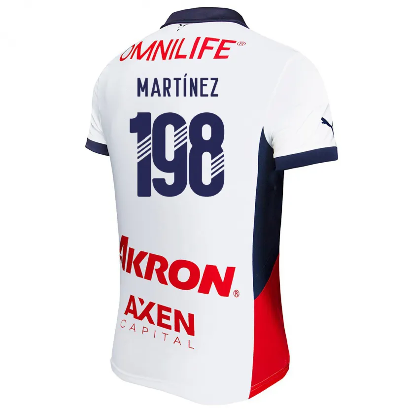 Danxen Kid Andrew Martínez #198 White Red Blue Away Jersey 2024/25 T-Shirt