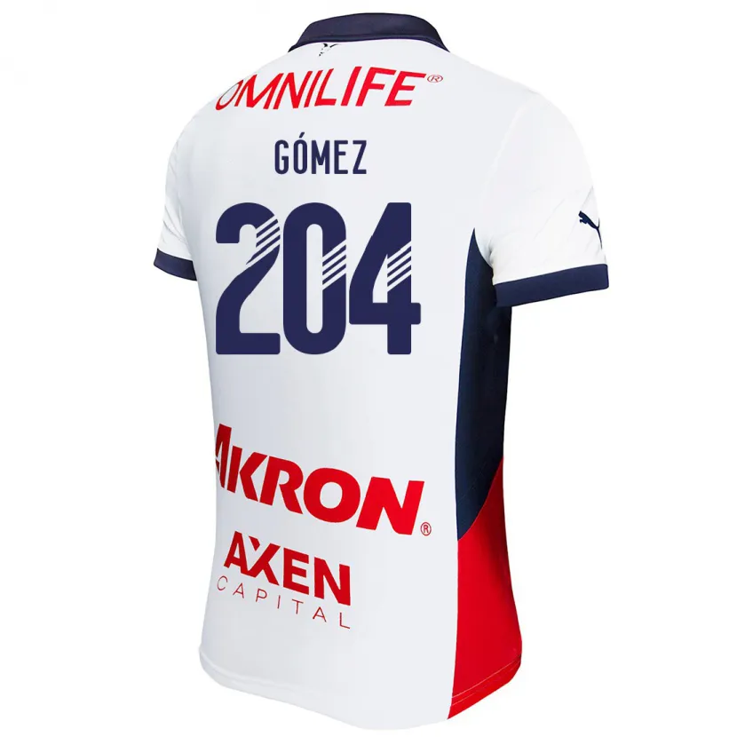 Danxen Kid Luis Gómez #204 White Red Blue Away Jersey 2024/25 T-Shirt