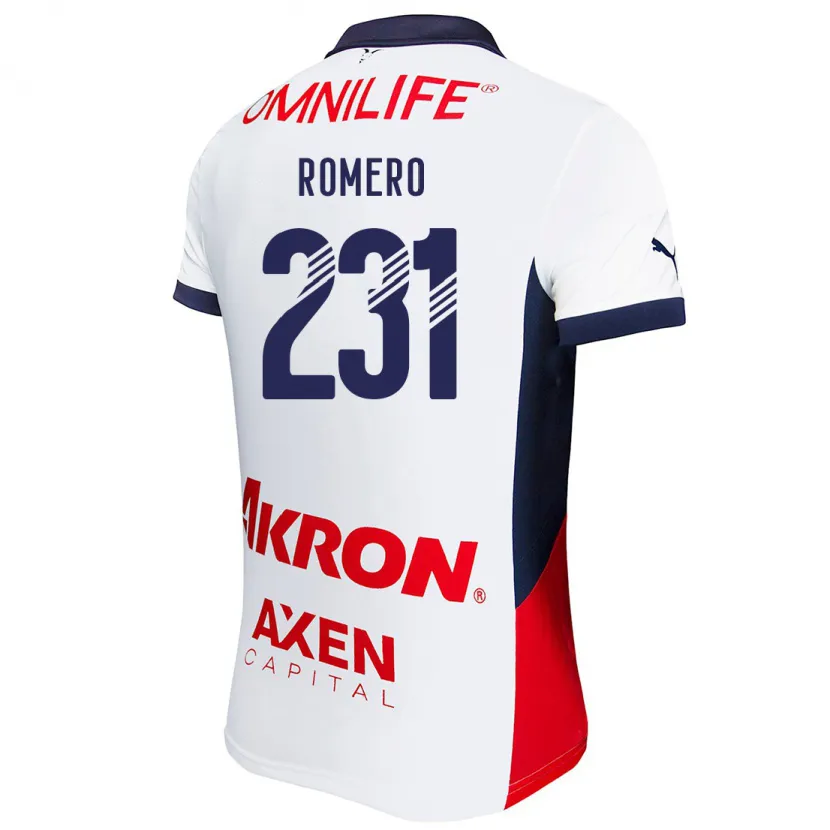 Danxen Kid Ángel Romero #231 White Red Blue Away Jersey 2024/25 T-Shirt